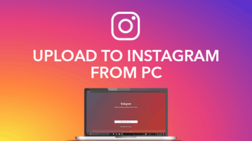 upload photos to instagram from pc