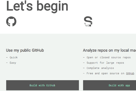 use build with github button
