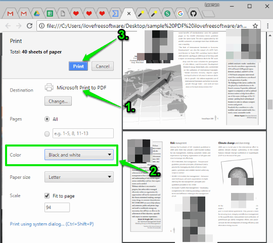 use google chrome and print to pdf feature of windows 10