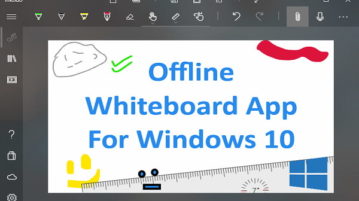 Offline Whiteboard Windows 10 App With Ink, Shape, Writing Recognition