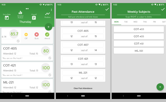 attendance manager app for students
