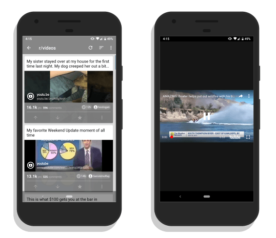 Now: Reddit Video Player app for Android