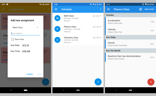 free homework planner app for Android
