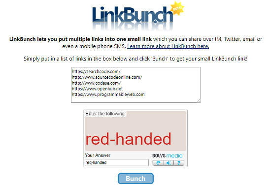 share multiple links as one