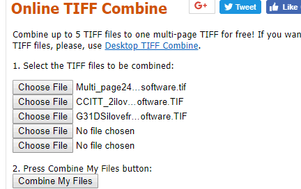 CoolUtils.com Online TIFF Combine