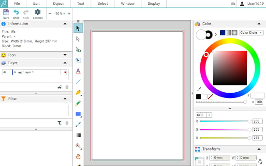 Drawser online drawing interface