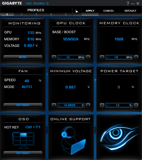 GigaByte OC Guru free cpu gpu overclocking