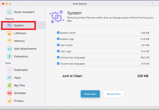 MacFly Pro System Section