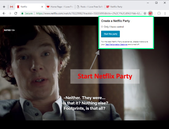 watch Netflix remotely with friends