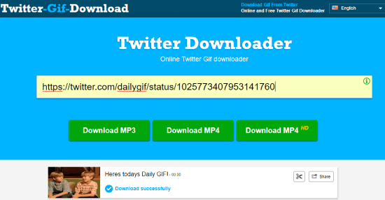 Online Twitter Gif Downloader