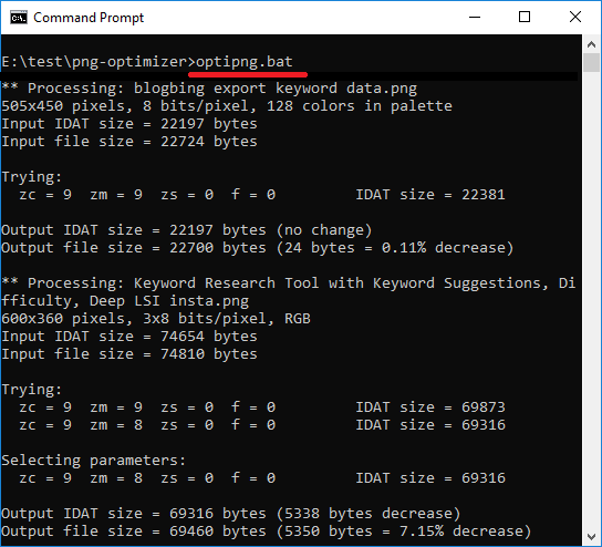 Png-Optimizer free command line image optimizer