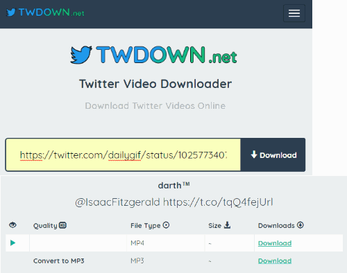 Twdown.net website