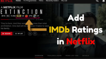 How to add IMDb ratings in Netflix