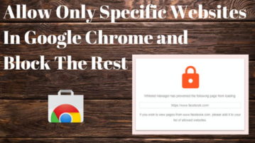 How To Allow Only Specific Websites In Google Chrome