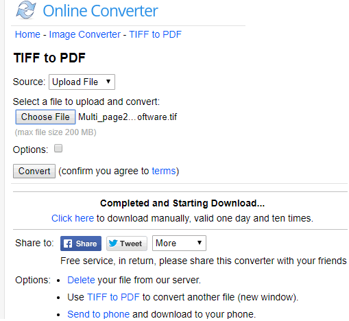 online converter interface