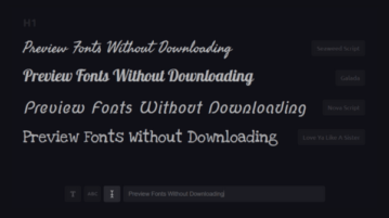 Preview 800+ Google Fonts on Your Designs Without Downloading