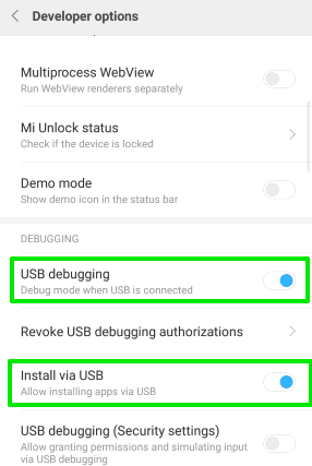 turn on usb debugging and install via usb options