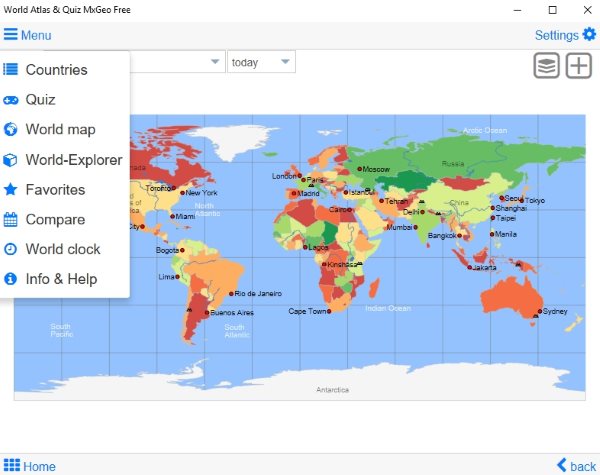Free Windows 10 World Map Apps to Learn About Continents, Countries