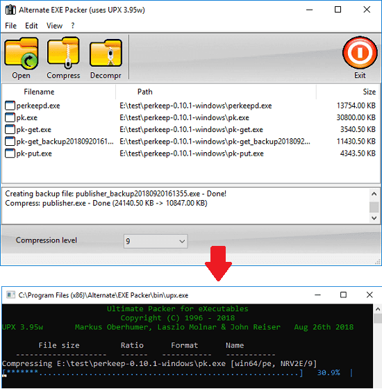 Alternate EXE Packer free exe compressor