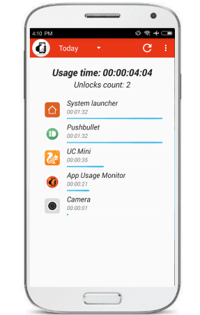 App Usage Monitor to track time spent on phone