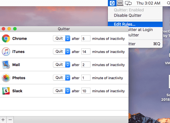 Automatically Quit Apps After Periods of inactivity in MAC