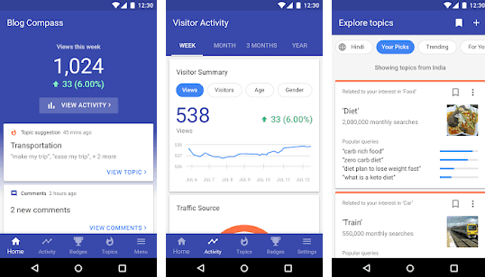 Blog Compass App from Google Suggests Topics for Blog, Track Site Stats