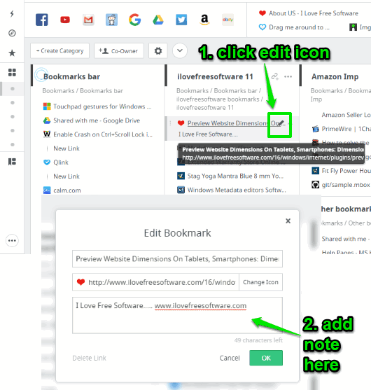 Bookmark Manager Speed Dial