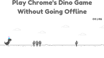 How To Play Chrome's Dino Game Without Going Offline