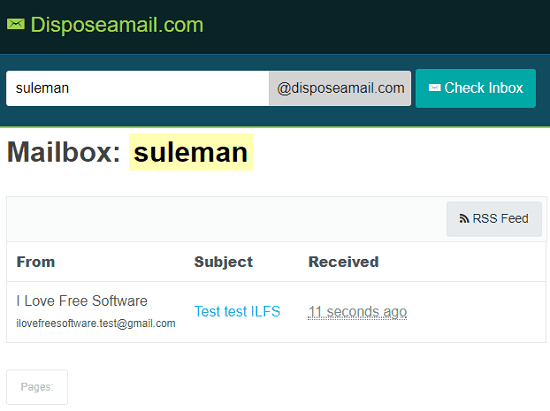 Disposeaemail free open source disposable email service