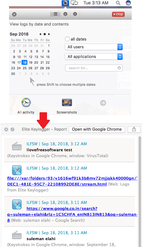 Elite monitor free keylogger for mac