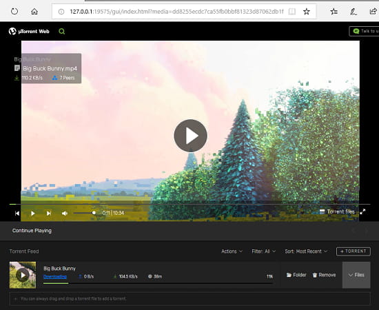 Free Browser Based uTorrent Client to Download, Stream Torrents