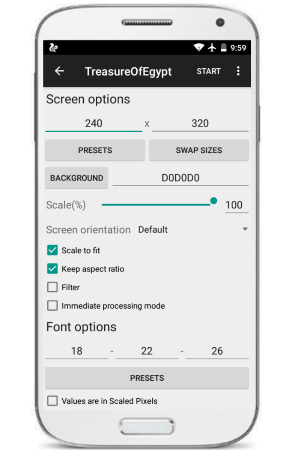 J2ME Loader game settings