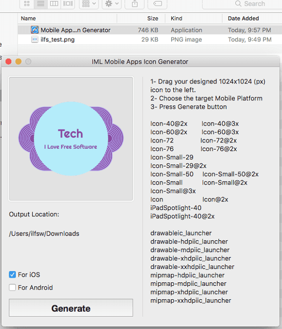 Mobile App Icon Generator