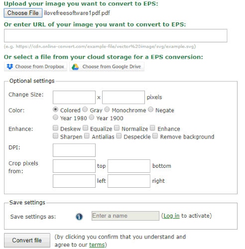 Online-convert.com pdf to eps