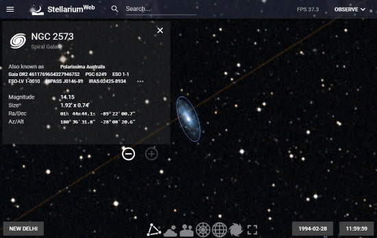 Open Source Planetarium Stellarium Web