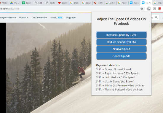 Vimeo Speed Controller