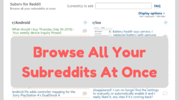 Browse All Your Subreddits In Separate Columns At Once