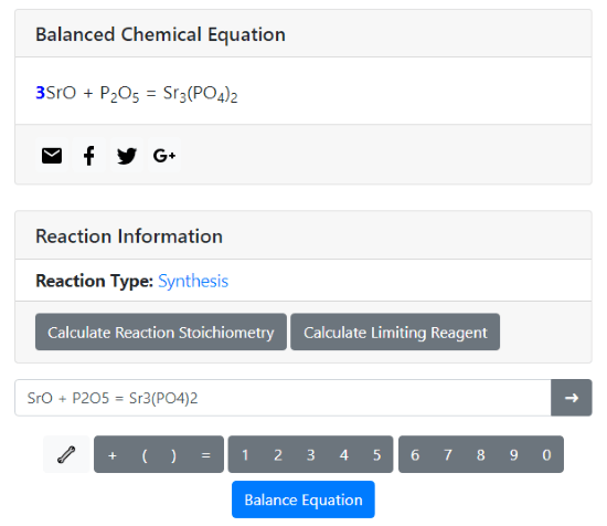 balance chemical equation online