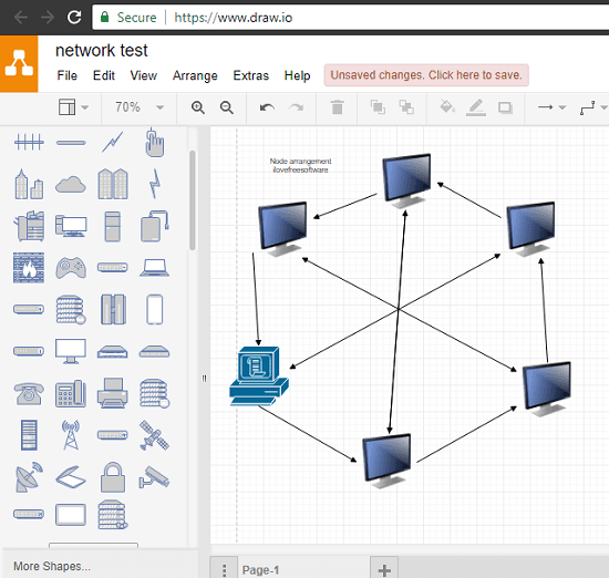 draw.io free network topology diagram maker