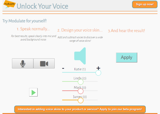 mask you voice online