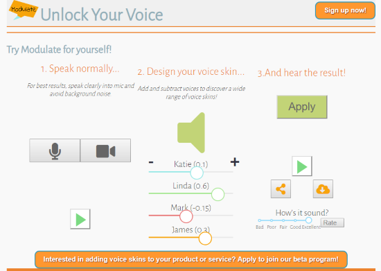 custom voice skins to mask your voice