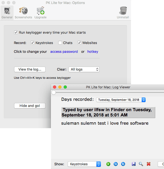 perfect keylogger lite free for mac