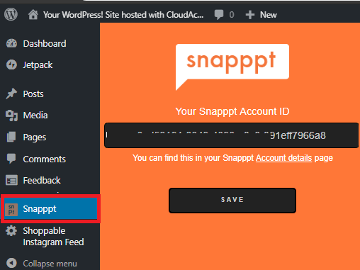 snapppt account id