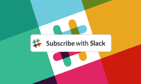 subscribe with slack to blog