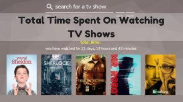 Calculate Total Time Spent On Watching TV Shows