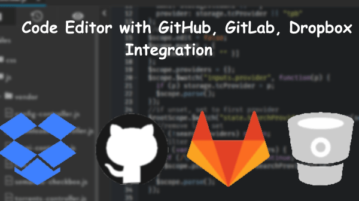 Code Editor with GitHub, GitLab, Dropbox Integration