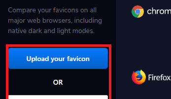 Favicon Checker upload icon