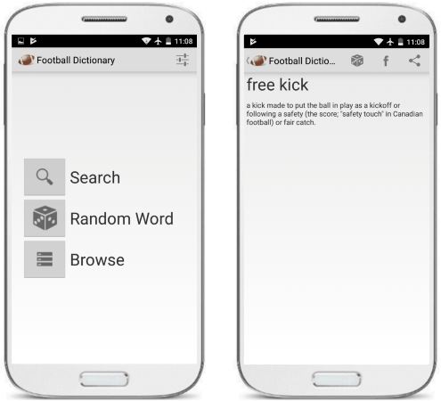 Football Dictionary Android App