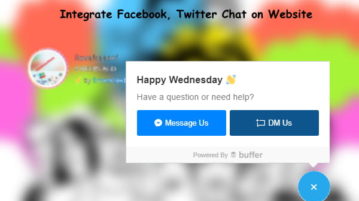 Integrate Facebook, Twitter Chat on Website