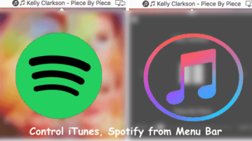 Free Mac App to Control iTunes, Spotify from Menu Bar